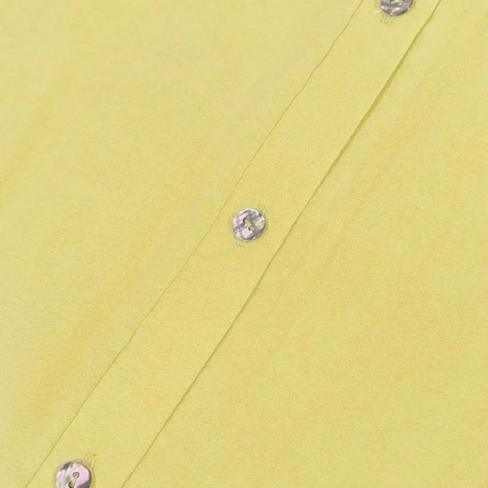 Yellow Casual Women's Drop Shoulder Long Sleeve Button Shirt & A-Line Skirt Set
